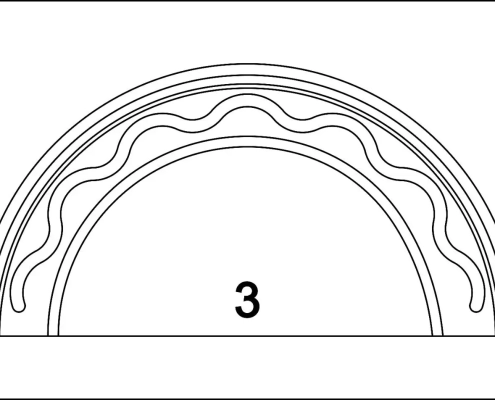 Types of repulgues or closures