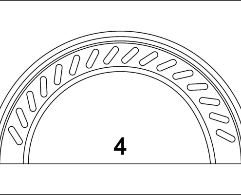 Types of repulgues or closures