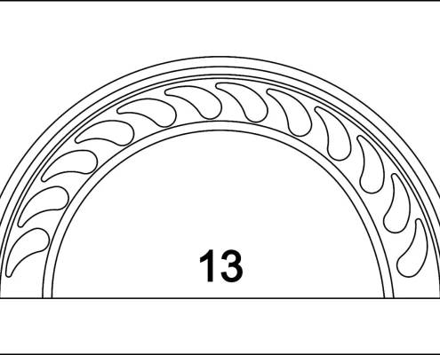 Types of repulgues or closures