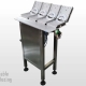 Effortless closing pneumatic table