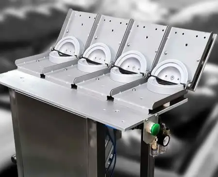 EFFORTLESS CLOSING PNEUMATIC TABLE